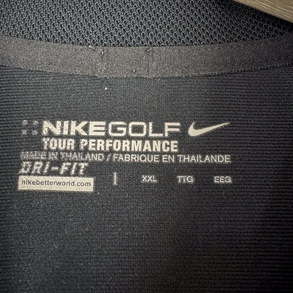 Wake Forest Demon Deacons Polo‎ Shirt Mens 2XL Black NCAA Golf Nike Dri Fit Work